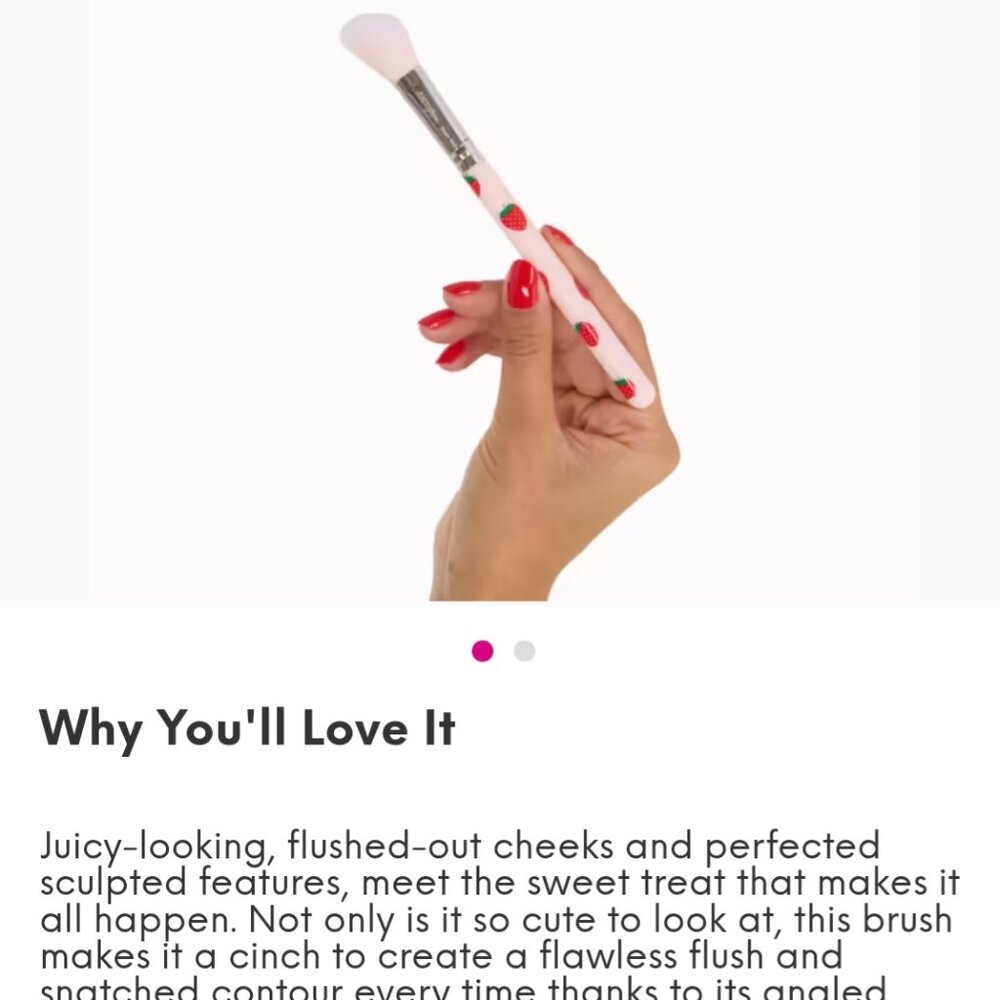 SLMISSGLAM Strawberry Blusher & Contour Brush